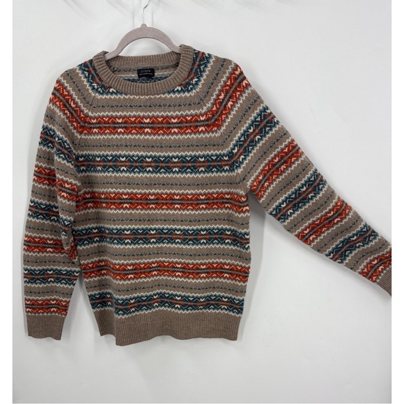 J. Crew Sweaters - J. Crew 100% lambswool crewneck sweater in fair Isle Pattern sweater